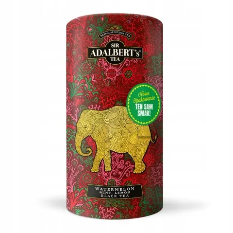 Sir Adalbert's Herbata liściasta BLACK TEA WITH WATERMELON, MINT & LEMON 100 g