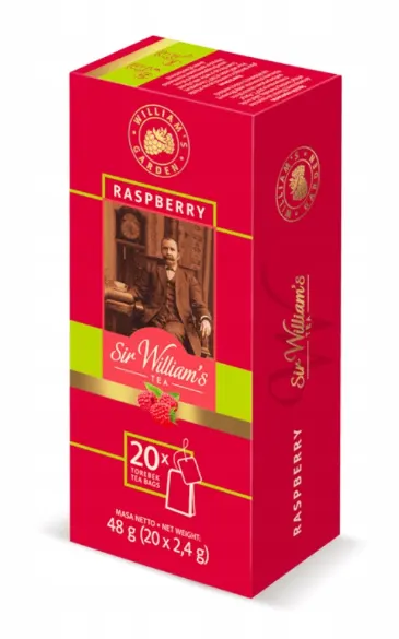 Sir William's Owocowo-ziołowa Herbatka Tea Raspberry 20 Saszetek