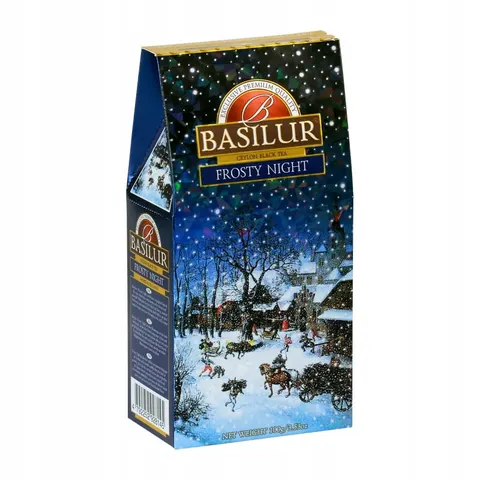 Basilur FROSTY NIGHT - czarna herbata cejlońska WANILIA MIGDAŁY - 100 g