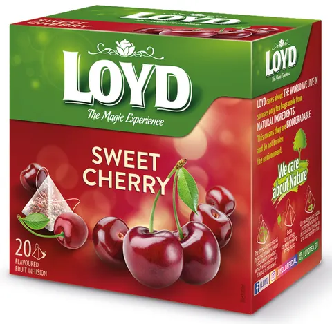 LOYD Herbata owocowa słodka wiśnia 20 piramidek sweet cherry