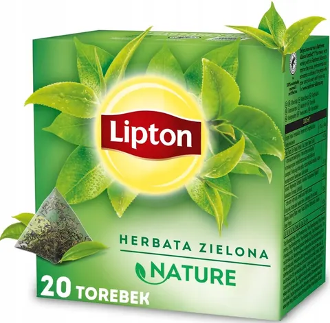 Herbata LIPTON GREEN NATURE herbata zielona 20 piramidek