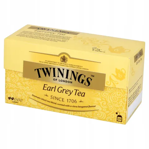 Herbata Twinings Earl Grey czarna herbata ekspresowa z bergamotką 25 kopert 50g