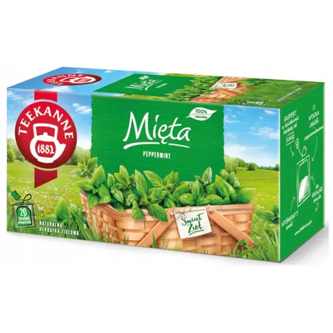 Herbata ziołowa kopertowana TEEKANNE PEPPERMINT mięta 20szt /53590/