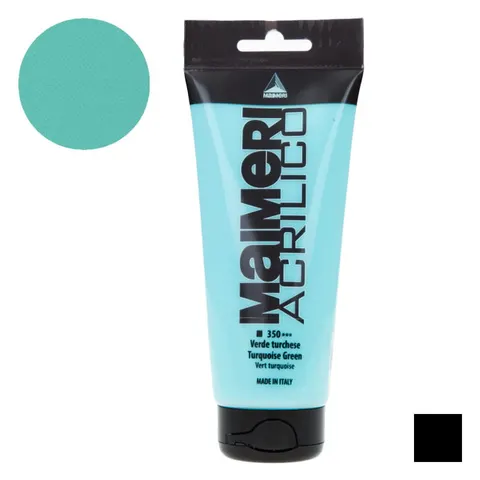 Farba akrylowa Maimeri Acrilico 200 ml - 350 Turquoise green