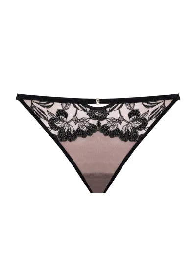 Samanta - Stringi Aria C300 tattoo L Czarny