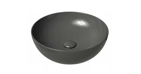Umywalka ceramiczna Uni 400 B nablatowa, szara + korek [PRODUKT NOWY]