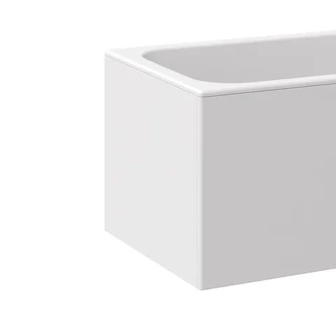 Panel boczny MDF do wanny 75 Lewy, biały [PRODUKT KLASA II]