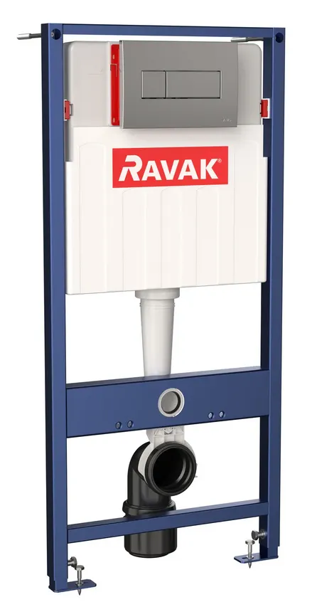 Stelaż podtynkowy WC METRIC + przycisk prostokątny chrom [PRODUKT NOWY]