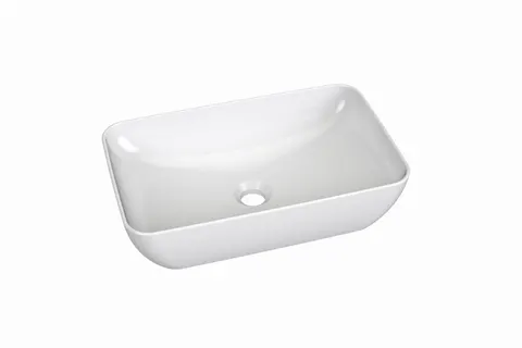 Umywalka ceramiczna SPLIT 500 nablatowa, biała [PRODUKT NOWY]
