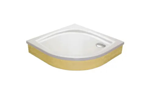 Brodzik akrylowy półokrągły ELIPSO EX 100x100, biały [PRODUKT KLASA II]