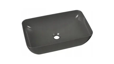 Umywalka ceramiczna Uni 500 R nablatow, szary połysk [PRODUKT NOWY]