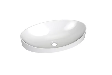 Umywalka ceramiczna OPTIMA 580 wpuszczana w blat, biała