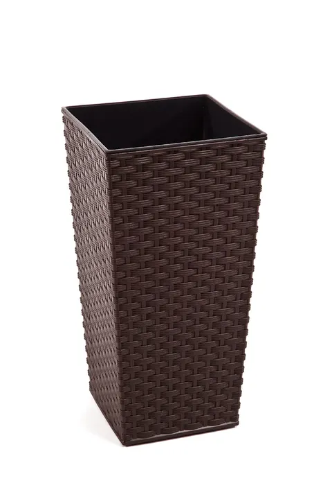 Doniczka Finezja 300x300 rattan - mokka \Lamela\