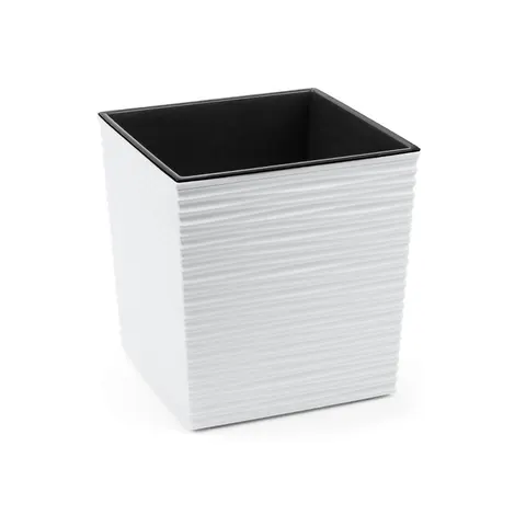 Doniczka Juka 300x300 dłuto biały Lamela 30cm