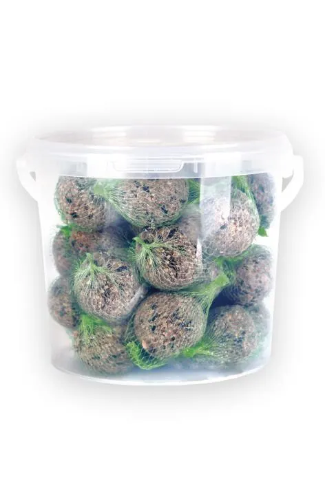 Pokarm dla ptaków Ptasie Pyzy wiaderko 5l +/-30szt x 90g