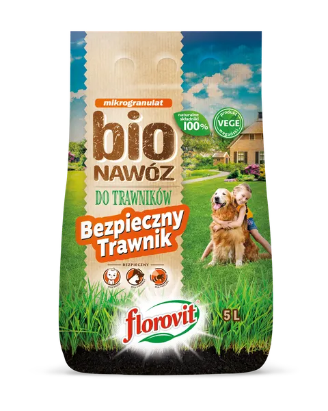 Florovit BIOnawóz do trawników Bezpieczny Trawnik 5l