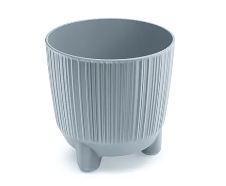 Doniczka na nóżkach Ryfo N jasna szara DRF150 14,5cm Prosperplast