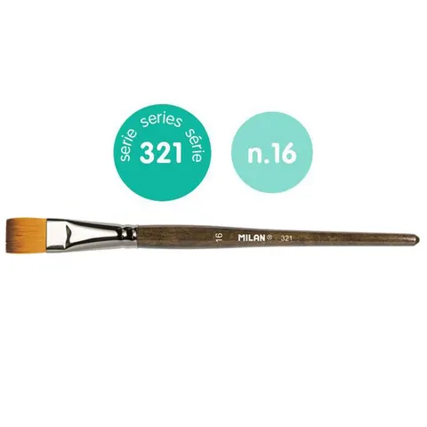 Pędzel Milan seria 321 - 16 - płaski