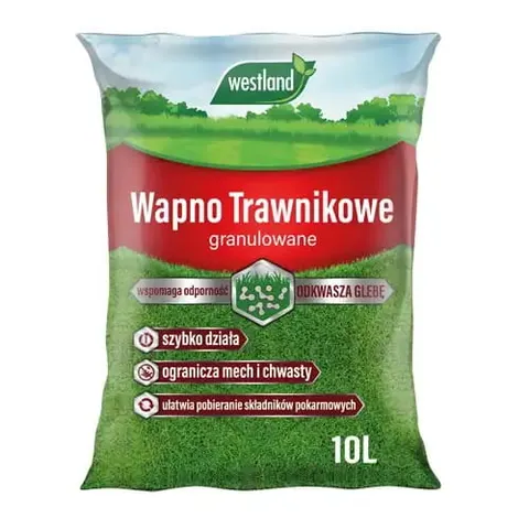 Wapno trawnikowe granulat 10kg Westland na mech