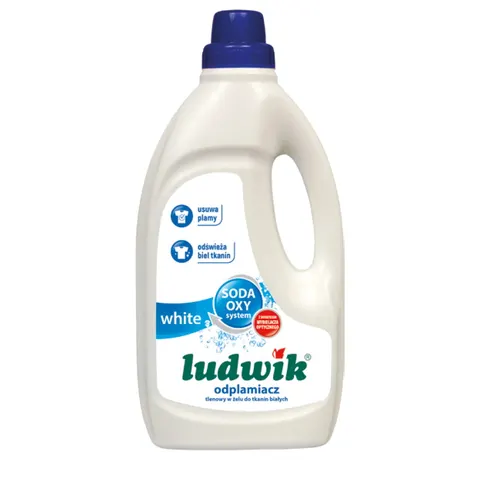 Ludwik Odplamiacz tlenowy w żelu do białych tkanin 1l