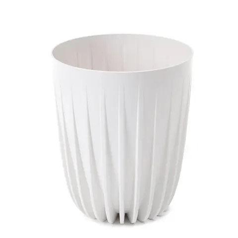 Doniczka Mira fi 190 biała Lamela 19cm