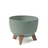 Doniczka Misa Roma Jumper 240 Szarozielona Lamela 24cm recycled