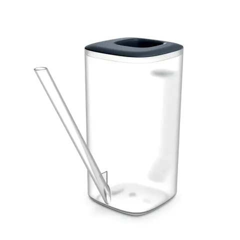 Konewka plastikowa Tubi 1,6l transparentna / antracyt IKTU16 Prosperplast