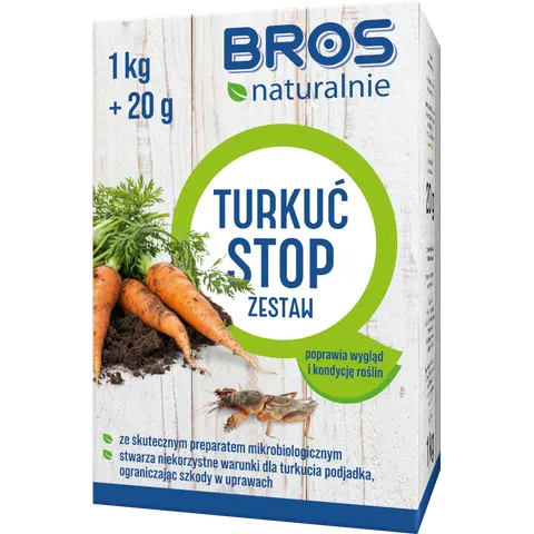 Preparat BROS turkuć stop zestaw 1kg + 20g naturalny