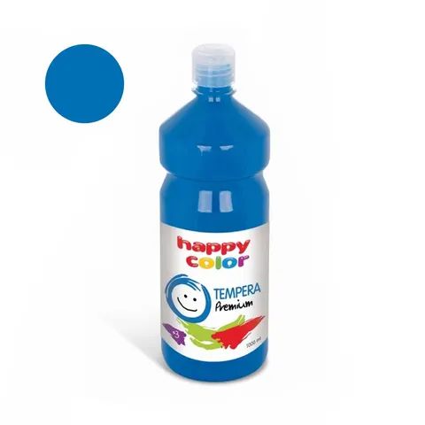 Farba plakatowa Tempera Premium Happy Color 1000ml - 3 Niebieski