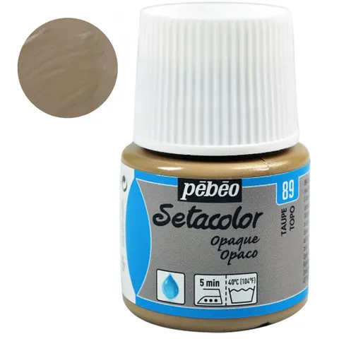 Farba do tkanin Setacolor Opaque Pebeo 45 ml - 89 Taupe