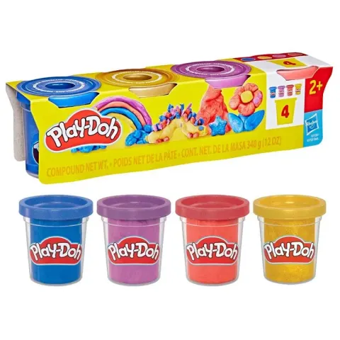 Ciastolina Metaliczna 4-pak Play-Doh
