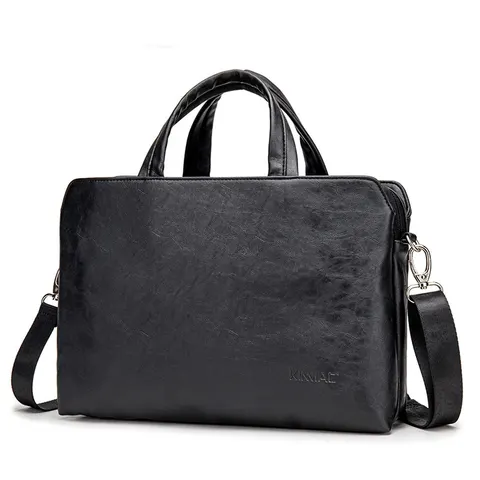 Torba Kinmac 024 na laptopa 17 cali (17,3") eco skóra Kolor: czarny