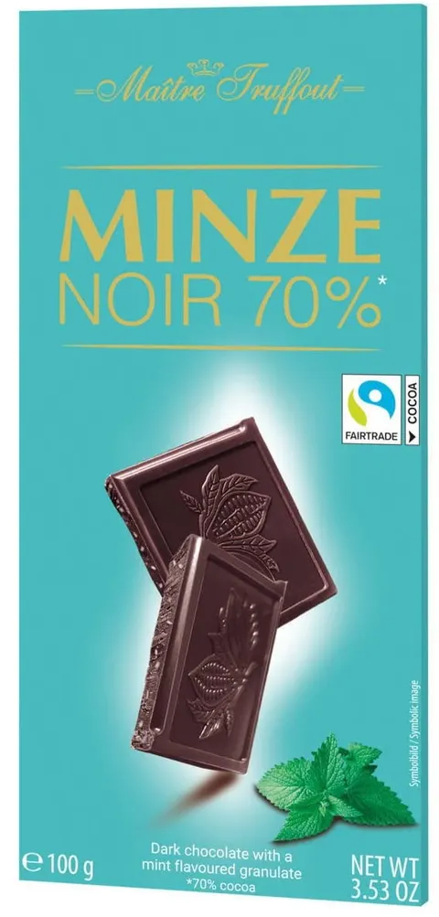 MAITRE Czekolada Gorzka Mięta Minze 70% kakao 100g AT