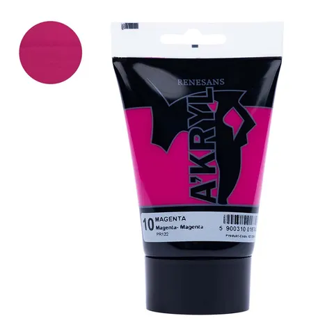 Farba akrylowa Renesans A'kryl 100 ml - 10 Magenta