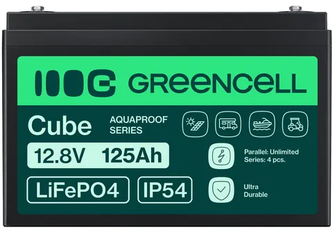 Akumulator Green Cell LiFePO4 12,8V 125Ah