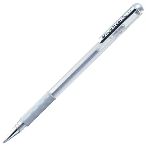 Długopis żelowy Pentel 0,8 mm K118-Z srebrny