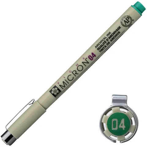 Cienkopis Pigma Micron Sakura 04 - 0,40 mm zielony