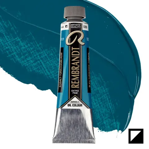 Farba olejna Rembrandt 40 ml - 586 S5 Cobalt turquoise blue