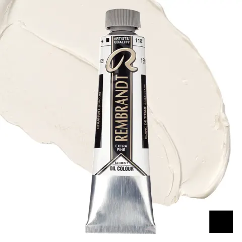 Farba olejna Rembrandt 40 ml - 118 S1 Titanium white (linseed oil)