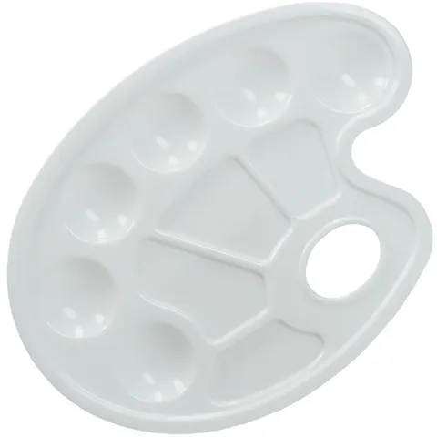 Paleta plastikowa owalna 16.5 x 23.5 cm