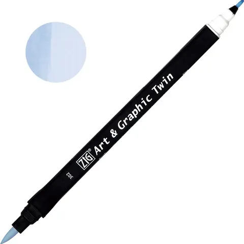 Pisak ZIG Art & Graphic Twin Kuretake - 302 Haze Blue