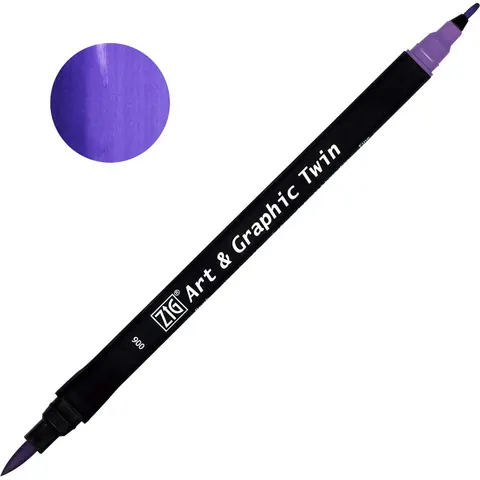Pisak ZIG Art & Graphic Twin Kuretake - 006 Violet