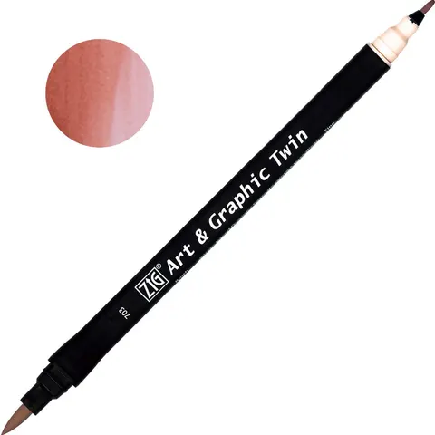 Pisak ZIG Art & Graphic Twin Kuretake - 703 Blush
