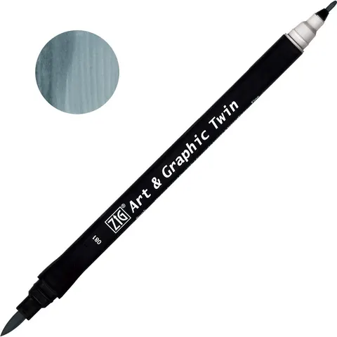 Pisak ZIG Art & Graphic Twin Kuretake - 081 Dawn Grey