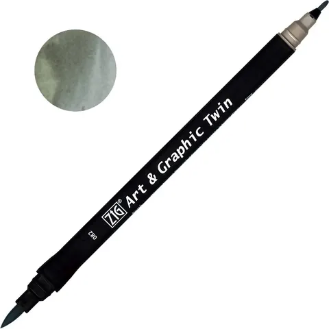Pisak ZIG Art & Graphic Twin Kuretake - 082 Slate Grey