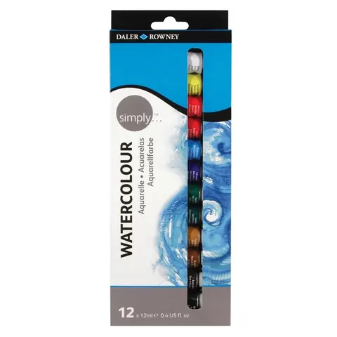 Zestaw farb akwarelowych Daler Rowney Simply 12x12 ml