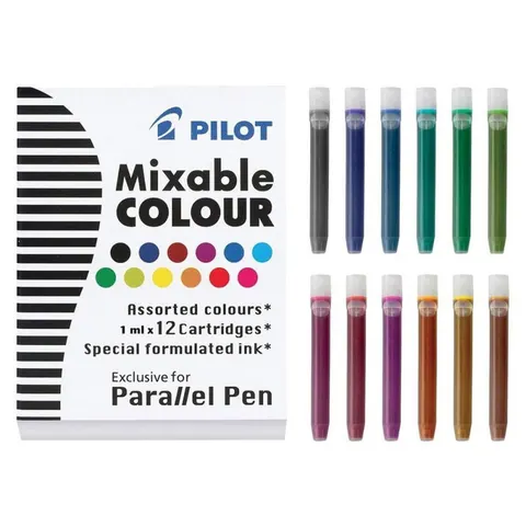 Naboje do pióra Parallel Pen mix 12 kolorów