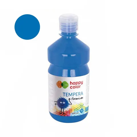 Farba tempera Premium Happy Color 500ml - 3 Niebieski