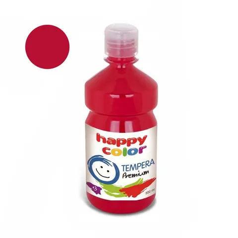 Farba tempera Premium Happy Color 500ml - 26 Ciemnoczerwony
