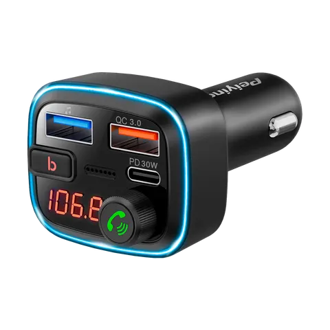 Transmiter samochodowy FM z funkcją bluetooth